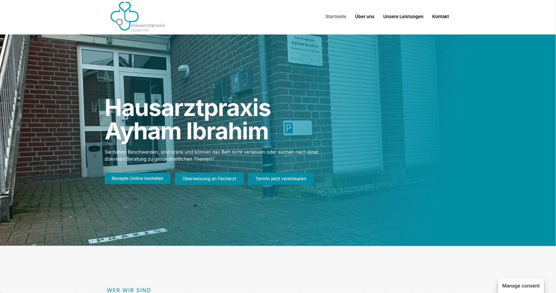 Hausarztpraxis Ibrahim — Website