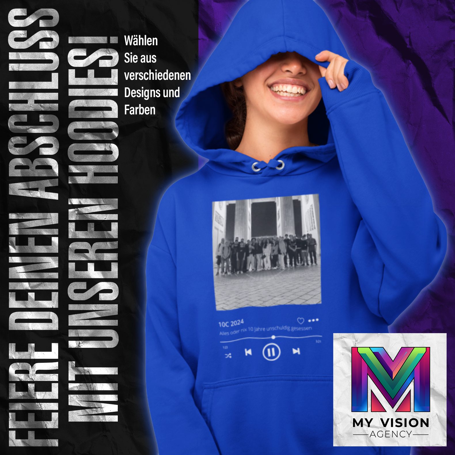 Individuell bedruckte Abschluss-Hoodies