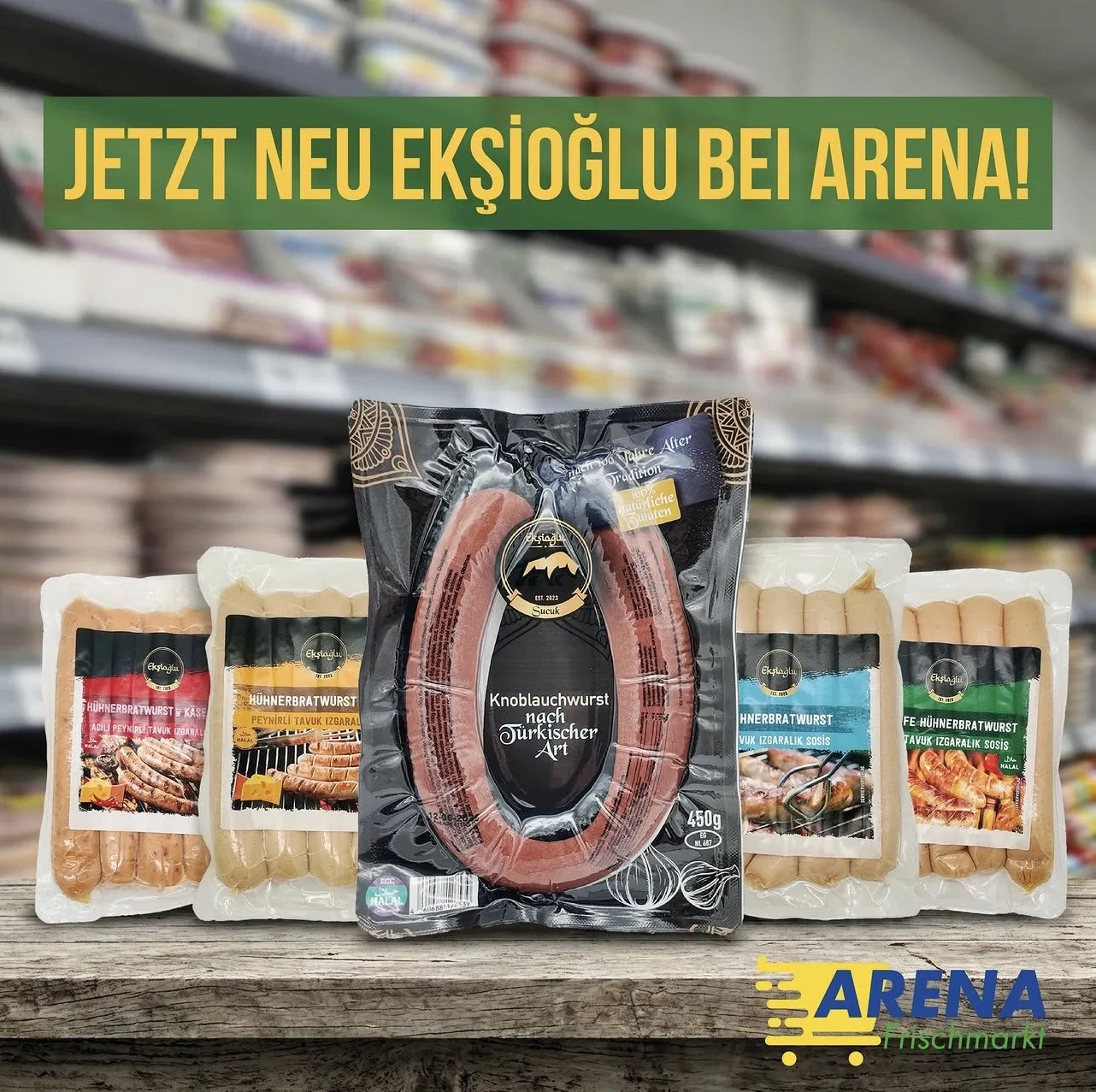 Arena Frischmarkt Social-Media-Post für Eksioğlu Grillprodukte