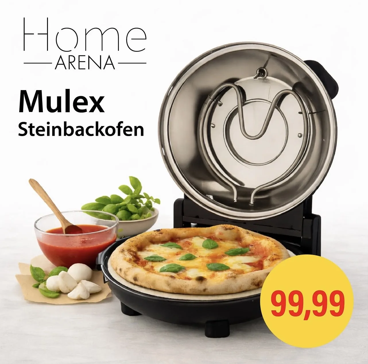 Arena Home Social-Media-Angebot für einen Mulex Steinbackofen